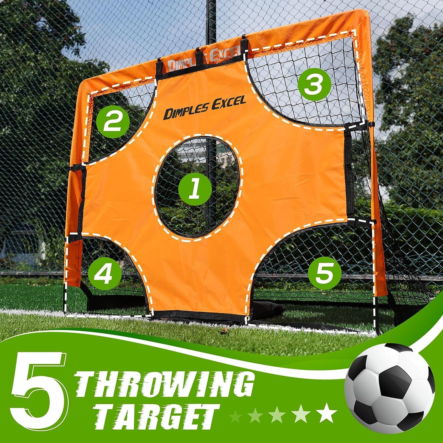 Soccer Goal Target Net Target Sheet for Kids Backyard Training Practice Shooting and Passing Accuracy, Soccer Goal not Included