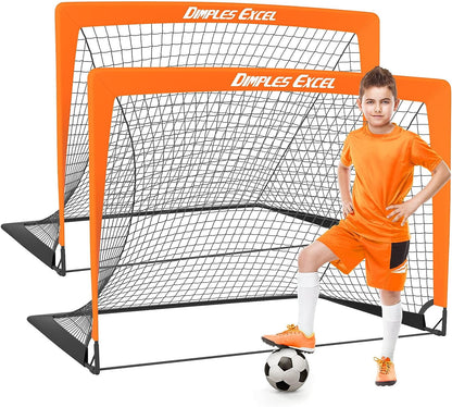 Dimples Excel Soccer Goal Soccer Net for Kids Backyard 3'x2.2', 2 Set