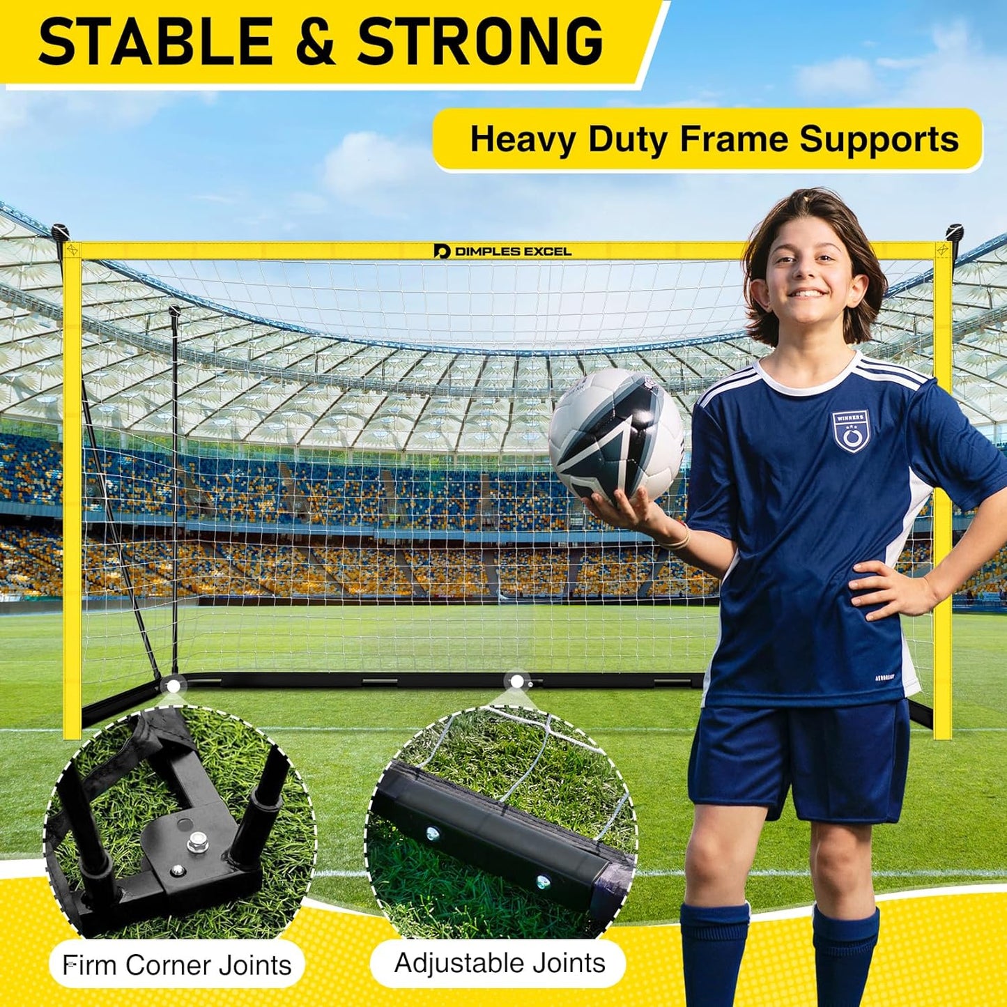 Dimples Excel Portable Soccer Goal and Net