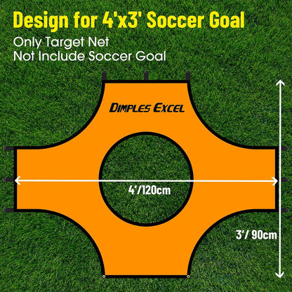 Soccer Goal Target Net Target Sheet for Kids Backyard Training Practice Shooting and Passing Accuracy, Soccer Goal not Included
