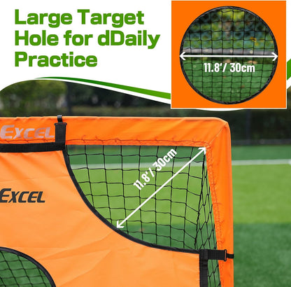 Soccer Goal Target Net Target Sheet for Kids Backyard Training Practice Shooting and Passing Accuracy, Soccer Goal not Included