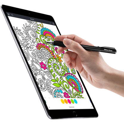 2 in 1 Silicone Disc and Fiber Tip Stylus Pens for Iphone and Ipad Tablet Touch Screens