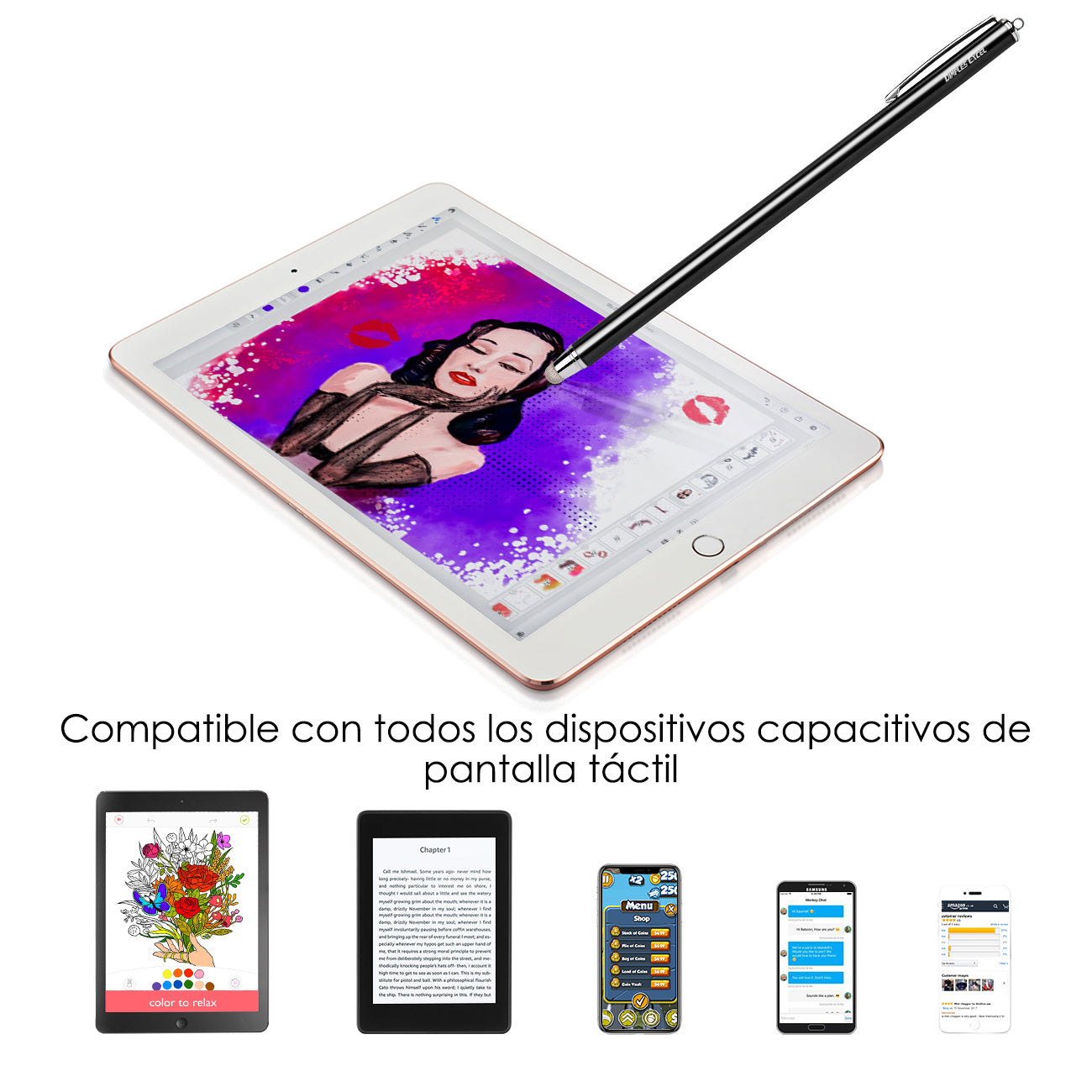 7.5" Long Stylus Digital Pens for Iphone Ipad Tablets Touch Screens