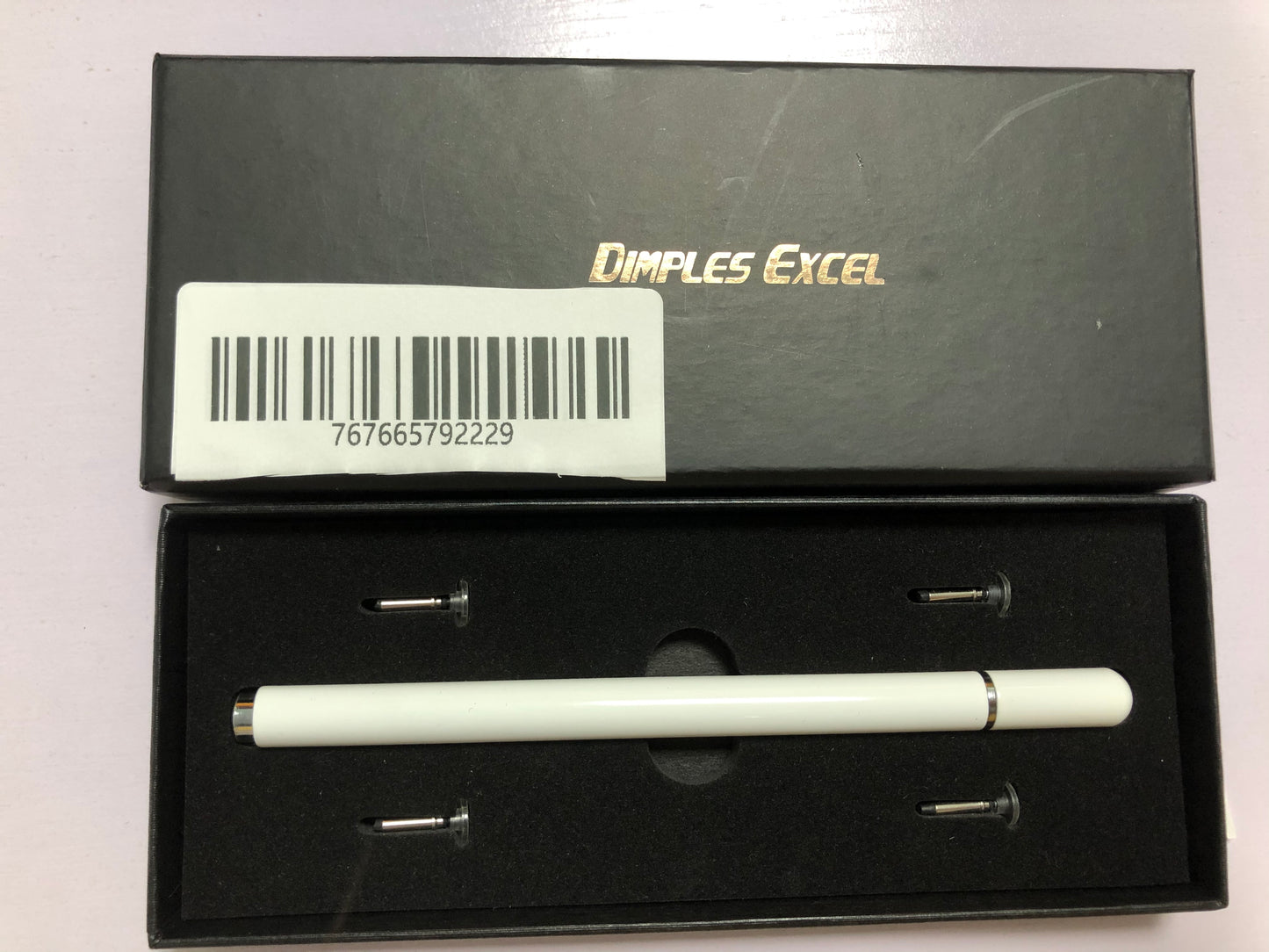 Dimples Excel Stylus for iPad, Stylus for Touch Screens, Capacitive Stylus Pen with High Sensitivity & Fine Point, Universal for Apple/iPhone/iPad Pro/Mini/Air/Android/Microsoft/Tablet and Touch Screens (White)